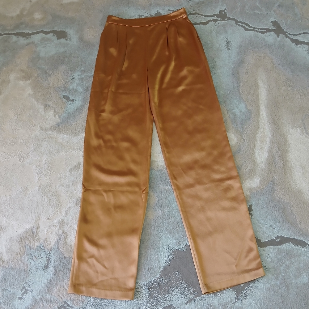 Cinq À Sept Alexi Satin Pants In Cinnamon‎
